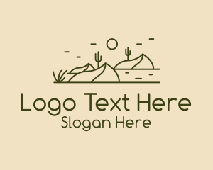 Desert Outdoor Line Art logo