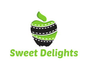 Green Apple Filmstrip Logo