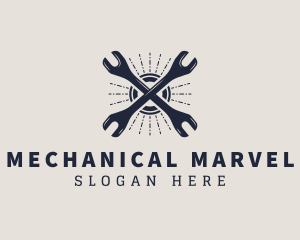 Wrench Mechanic Tool logo design