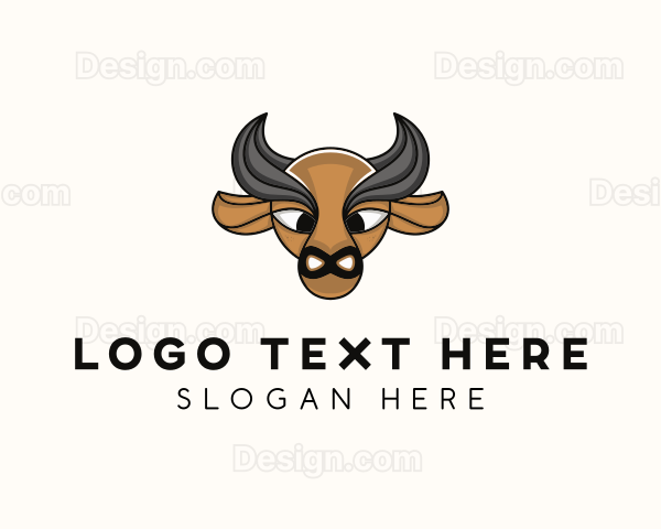 Bison Buffalo Outline Logo