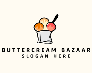 Gelato Sundae Dessert logo