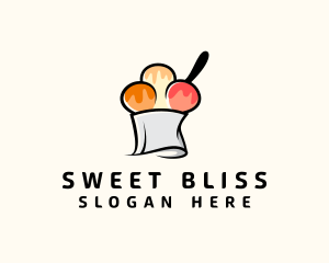 Gelato Sundae Dessert logo