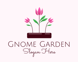 Tulip Flower Garden logo design