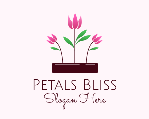 Tulip Flower Garden logo design