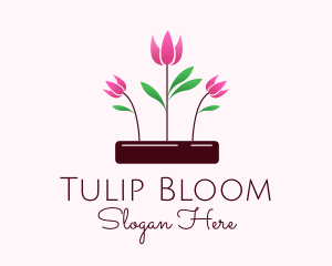 Tulip Flower Garden logo design