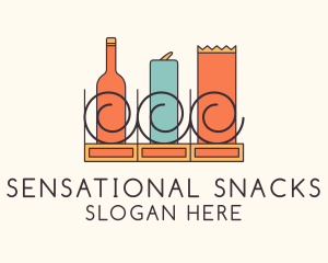 Coolers & Snacks Vending logo design