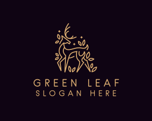 Premium Leaf Deer logo