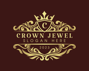 Royalty Shield Crown logo design