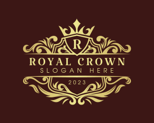 Royalty Shield Crown logo design