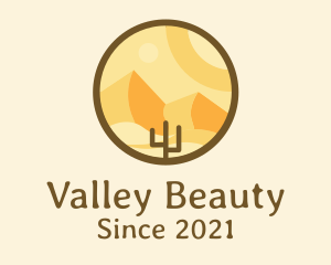 Desert Valley Badge logo design