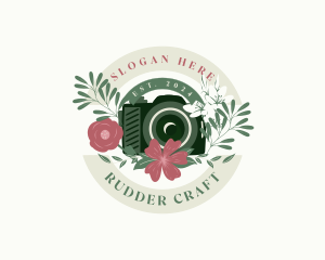 Camera Floral Studio logo design