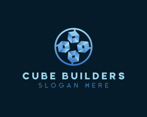 Digital Cube AI logo design