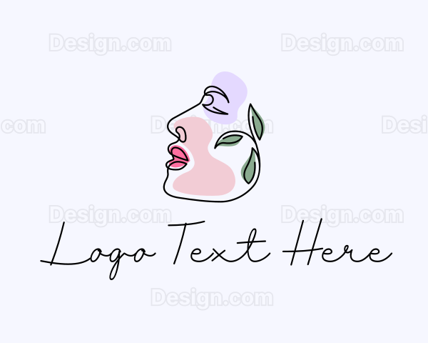 Organic Beauty Face Logo