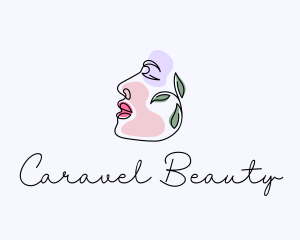 Organic Beauty Face logo design