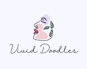 Organic Beauty Face logo design