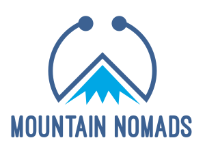 Blue Tech Mountain logo design