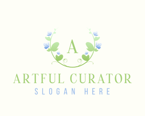 Water Color Art Flower logo design