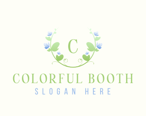 Water Color Art Flower logo design