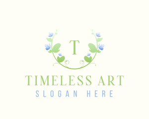 Water Color Art Flower logo design