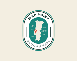 Portugal Europe Map logo