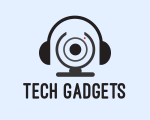 Webcam Headset Gadget  logo design