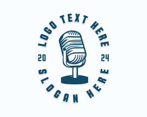 Broadcasting Microphone Radio logo