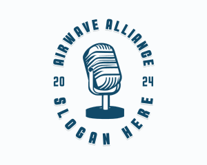 Broadcasting Microphone Radio logo