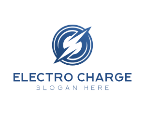 Electrician Lightning Bolt logo design