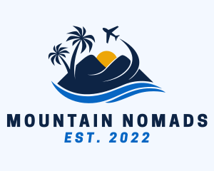 Summer Ocean Mountain logo design