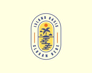 Tropical Island Holiday logo design