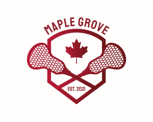 Canada Lacrosse Badge logo design