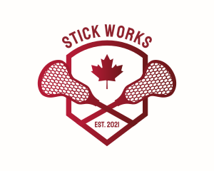 Canada Lacrosse Badge logo design