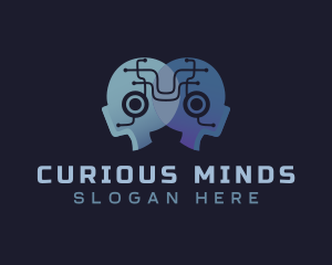 Mind Technology Circuit logo design