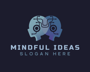 Mind Technology Circuit logo design