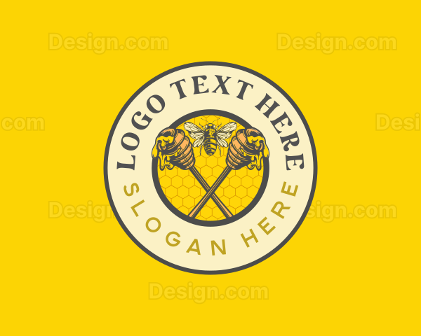 Organic Honey Bee Logo