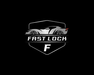 Fast Sports Car Racing logo design