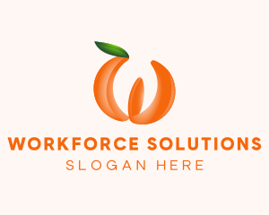 Orange Fruit Business logo design