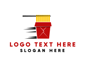 Noodle Food Delivery Logo