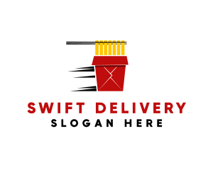 Noodle Food Delivery logo design