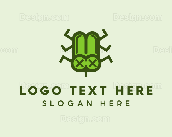 Dead Bug Insect Logo