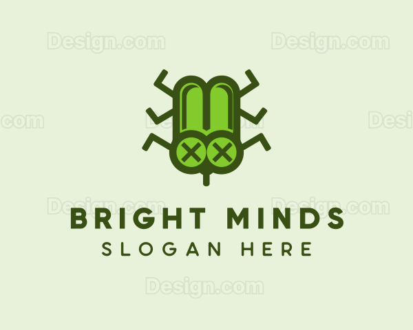 Dead Bug Insect Logo