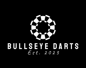 Modern Dartboard Target logo