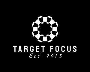 Modern Dartboard Target logo design