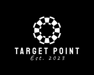 Modern Dartboard Target logo design