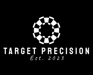 Modern Dartboard Target logo
