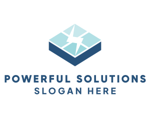 Blue Solar Panel logo design