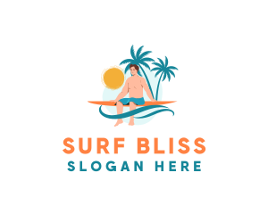 Ocean Beach Surfer logo