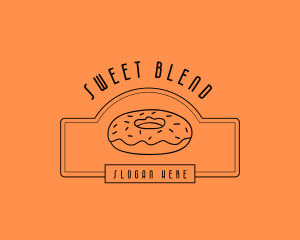 Donut Pastry Sweets logo design