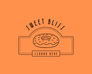 Donut Pastry Sweets logo design