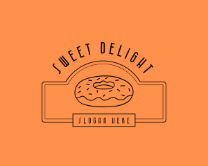 Donut Pastry Sweets logo design